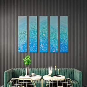 Azure Currents V by Janet Sams 