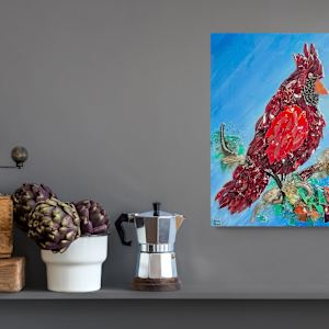 Crimson Glow by Janet Sams 