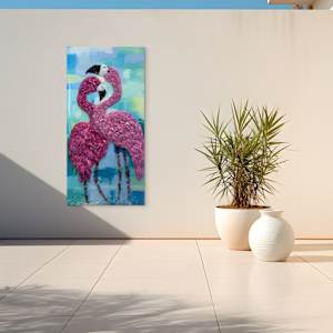 Les Deux Flamants by Janet Sams 