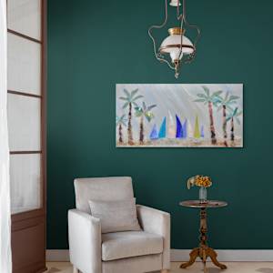 Paradise Palms 2 by Janet Sams 