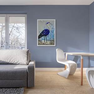 Sapphire Feathers by Janet Sams 