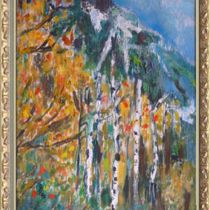 Landscape with Mountain by Karl Lund 