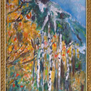 Landscape with Mountain by Karl Lund 