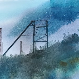 Cornish Tin Mine by Judith Beeby
