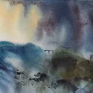 Saxon Church, Northumberland by Judith Beeby