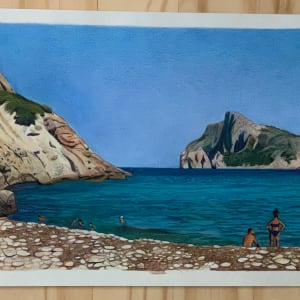 Nostalgic by Renee Reid  Image: This original drawing titled Nostalgic by Renee Reid feels nostalgic, reminiscent of the lazy beaches of childhood at that secluded beach or lake where the family would gather. These are those times when time stands still, and all that matters is what the eyes can see. Wow, this is an ode to the simpler times. 

This one-of-a-kind colored pencil drawing immediately leaves you thinking of beach days, beach holidays, and beach resorts—basically, all things beach. It's time to add a getaway to your walls.