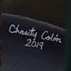 Solitary Colors by Sonia C. C. Colón  Image: Close-up of signature (near bottom right corner of painting).