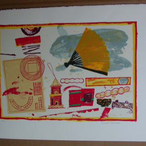 Still Life with Pagoda by Elizabeth Blackadder