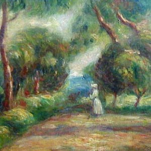 Girl on a Path by Pierre-Auguste Renoir