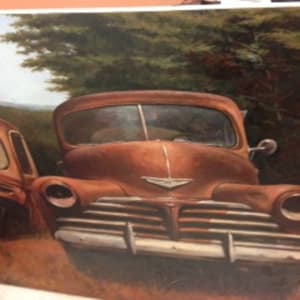 Two Old Cars by Richard Currier