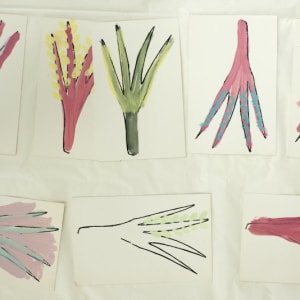 Untitled (Hand Illustrated postcards) by George Grant