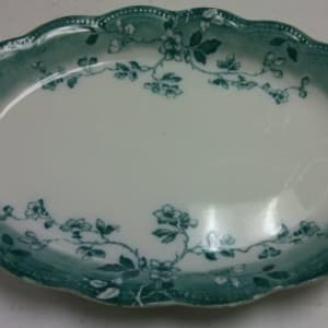 Blue and White Platter with St. Cloud Design by Johnson Bros.