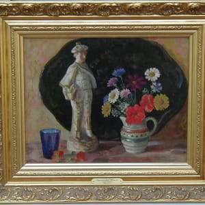 Figurine & Flowers by Harold Dunbar