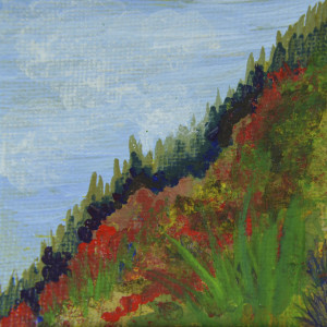 Poppies and Pines by Margaret Park