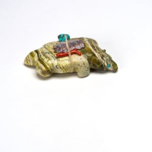 Aaron Sheche (1910 - 2002) and Lorendina Sheche, Badger with offering bundle by Lorandina Sheche, Aaron Sheche  Image: Badger by Aaron and Lorendina Sheche