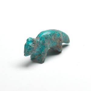 Wolf, Turquoise Leeyka Deyuse 1889 - 1966 by Leekya Deyuse (1899-1966)  Image: Leekya Deyuse, Wolf, Turquoise