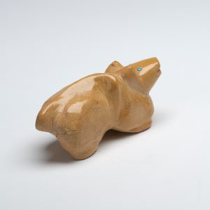 Delvin Leekya-  Mt. Lion, Travertine by Delvin Leekya  Image: Delvin Leekya, Mt. Lion, Travertine