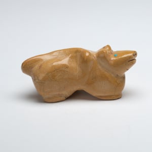 Delvin Leekya-  Mt. Lion, Travertine by Delvin Leekya  Image: Delvin Leekya, Mt. Lion, Travertine