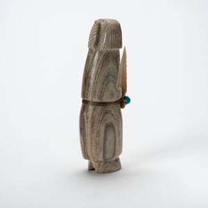 Anderson Weahkee  (1958 - 2010)  Priest, Marble, turquoise, coral, shell, sinew by Anderson Weahkee  Image: Anderson Weahkee (d) Priest, Marble, turquoise, coral, shell, sinew