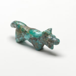 Wolf, Leekya Deyuse 1889 - 1966, Turquoise by Leekya Deyuse (1899-1966)  Image: Wolf, Leekya Deyuse, Turquoise