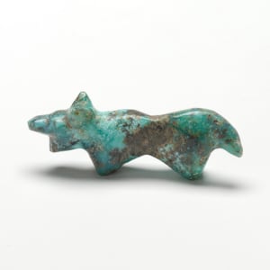Wolf, Leekya Deyuse 1889 - 1966, Turquoise by Leekya Deyuse (1899-1966)  Image: Wolf, Leekya Deyuse, Turquoise
