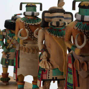 Bart Gasper Sr, Sayadasha and Wokkwinne (Zuni Longhorn Entourage) by Bart Gasper Sr.  (d), Bart Gasper Jr  Image: Sayadasha and Wokkwinne (Zuni Longhorn Entourage)