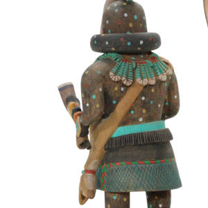 Sayadasha and Wokkwinne (Zuni Longhorn Entourage) Shulawitsi (Little Fire God)  detail by Bart Gasper Sr.  (d)  Image: Sayadasha and Wokkwinne (Zuni Longhorn Entourage) Shulawitsi (Little Fire God)  detail