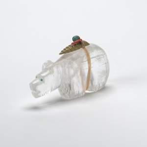 Debra Gasper: Bear with offering bundle, Rutilated Quartz by Debra Gasper  Image: Debra Gasper: Bear with offering bundle, Rutilated Quartz
