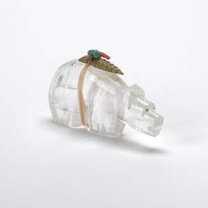 Debra Gasper: Bear with offering bundle, Rutilated Quartz by Debra Gasper