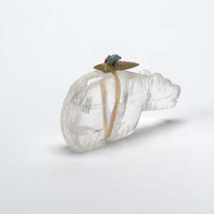 Debra Gasper: Bear with offering bundle, Rutilated Quartz by Debra Gasper  Image: Debra Gasper: Bear with offering bundle, Rutilated Quartz
