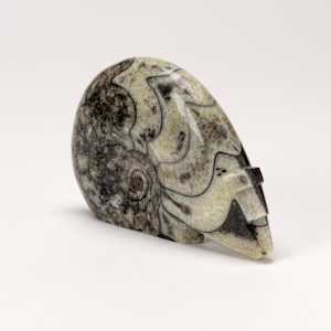 Clayton & Abby Panteah, Medicine Bear, Ammonite, Turquoise inlay  Image: Clayton Panteah, Medicine Bear, Ammonite, Turquoise inlay