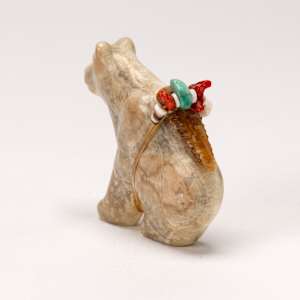 Fred Bowannie (1950 - )Seated Bear, Calcite by Fred Bowannie (1950-)  Image: Fred Bowannie (1950 - )Seated Bear, Calcite