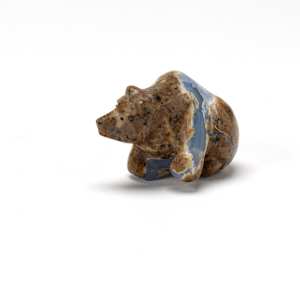 Fred Bowannie, Seated Bear, Blue Chalcedony by Fred Bowannie (1950-)  Image: Fred Bowannie, Seated Bear, Blue Chalcedony