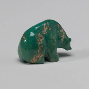 Fred Bowannie (1950 -) Bear, Turquoise by Fred Bowannie (1950-)  Image: Fred Bowannie (1950 -) Bear, Turquoise