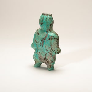 Standing figure, Leeyka Deyuse 1889 - 1966 by Leekya Deyuse (1899-1966)  Image: Standing Figure, Turquoise, Deyuse Leekya