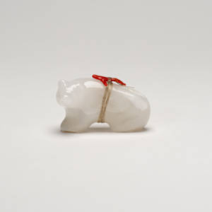 Saul Yuselew (1913 - 2009) Bear, Selenite by Saul Yuselew