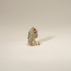 Frog and Dragonfly by Norman Cooyeate Jacqueline Ghahate  Image: Frog and Dragonfly Fetish carving