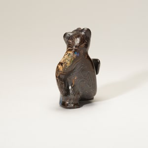 Jeffrey Tsalabutie  1974- 2009   Standing Bear, Boulder Opal by Jeffrey Tsalabutie (1974 - 2009)  Image: Standing Bear