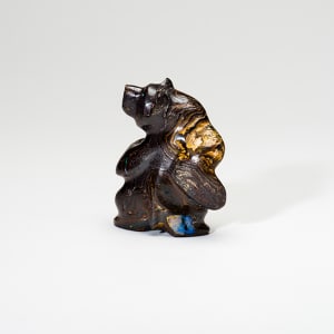 Jeffrey Tsalabutie  1974- 2009   Standing Bear, Boulder Opal by Jeffrey Tsalabutie (1974 - 2009)  Image: Standing Bear