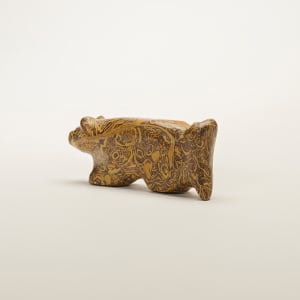 Saul Yuselew (1913 - 2009) Wolf, Fossilized Jasper by Saul Yuselew  Image: Bushytail