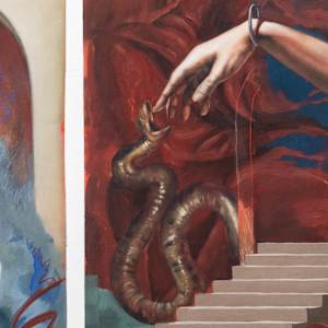 Here Before, Here Again Triptych by Taylor Ana Valdez 