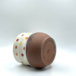 Color Theory Dot mug in Red/ Yellow by Jenn Cooper