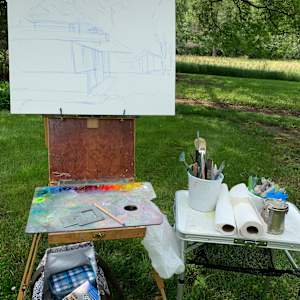 Sun at Schweikher House by Maggie Capettini 