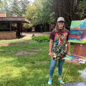 Sun at Schweikher House by Maggie Capettini 