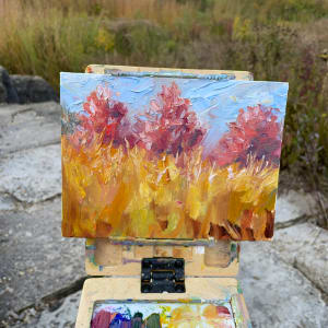 Three Fall Maples by Maggie Capettini 