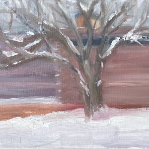 Snow Outside the Studio by Maggie Capettini