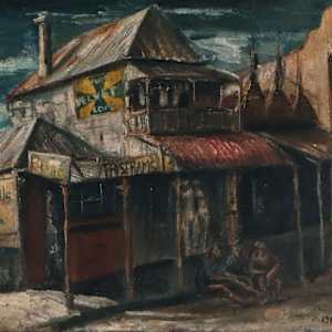 St. Pauls terrace, Brisbane by Margaret Hannah Olley