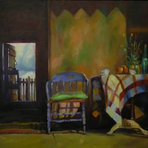 The open door by Rosemary Valadon