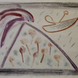 Volcano and Canoe by Guy Warren