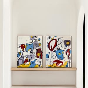 21-24 (Diptych) by Max Bruni 